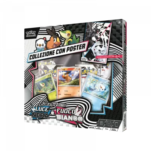 Pokémon TCG - Collezione Luce Bianca e Fuoco Nero con Poster - IT