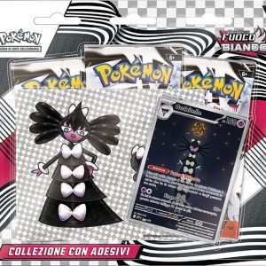 Pokémon - Collezione con Adesivo - Fuoco Bianco 3 Pack - ITA