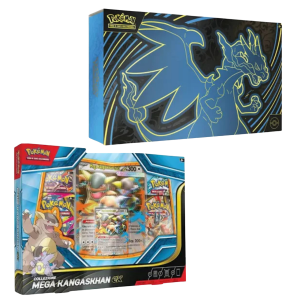 Pokemon Bundle UPC mega Charizard + Collezione mega kangaskhan