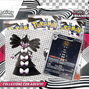 Pokémon - Collezione con Adesivo - Fuoco Bianco 3 Pack - ITA