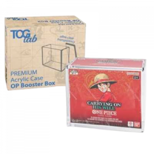 TcgLab Premium Case Protettivo per One Piece Booster Box Magnetico in Plexiglass