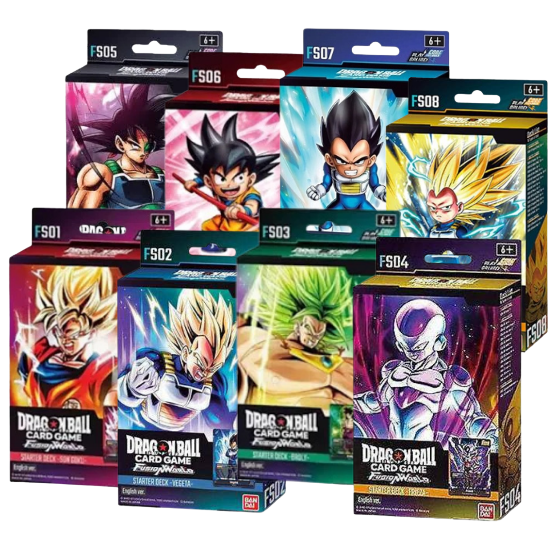 Dragon Ball Super Card Game - Fusion World - Bundle 8X Starter Deck Fs01-Fs08