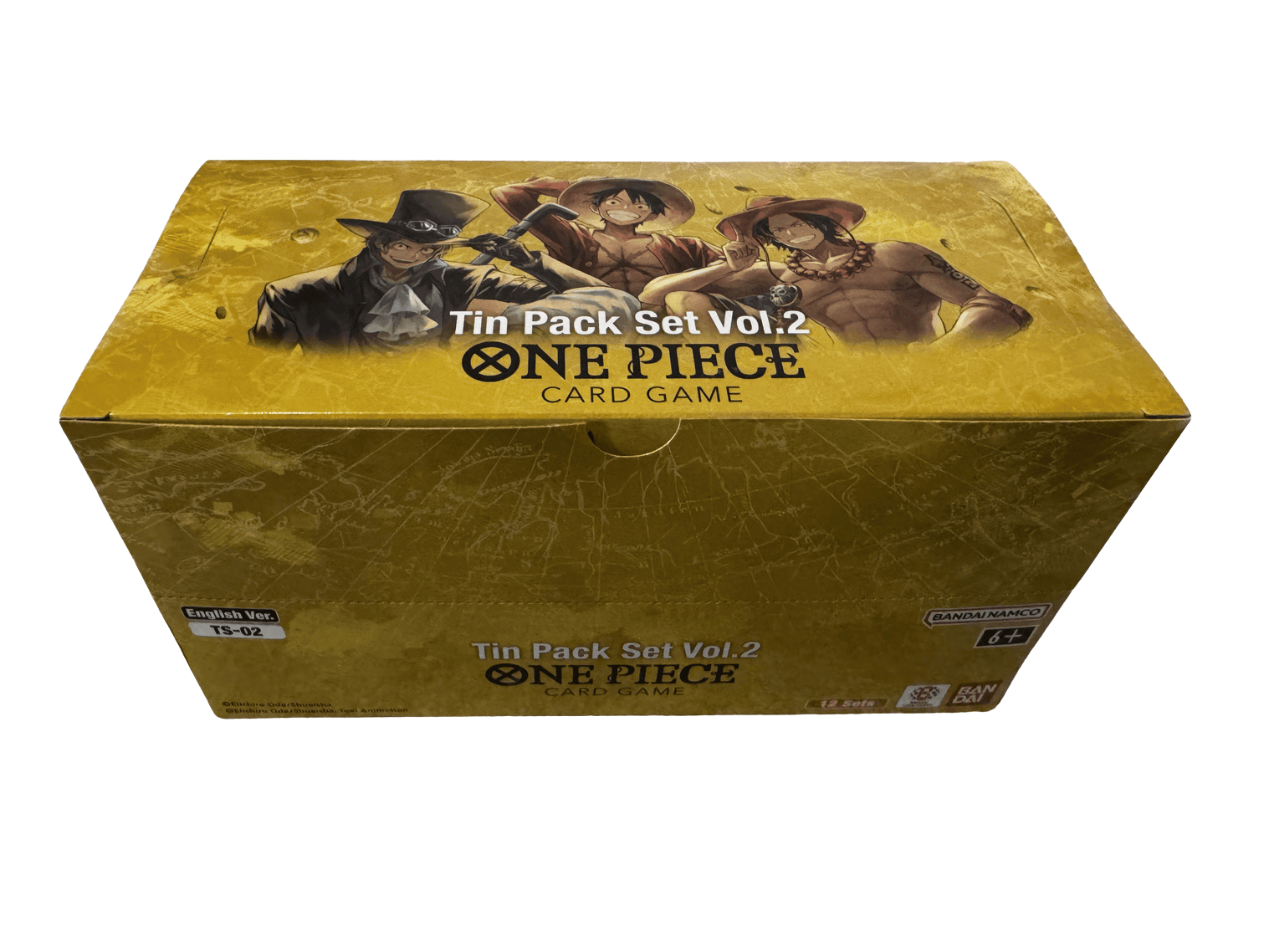 One Piece – Display – TS-02 Tin Pack Set Vol.2 (12 tin) (ENG)