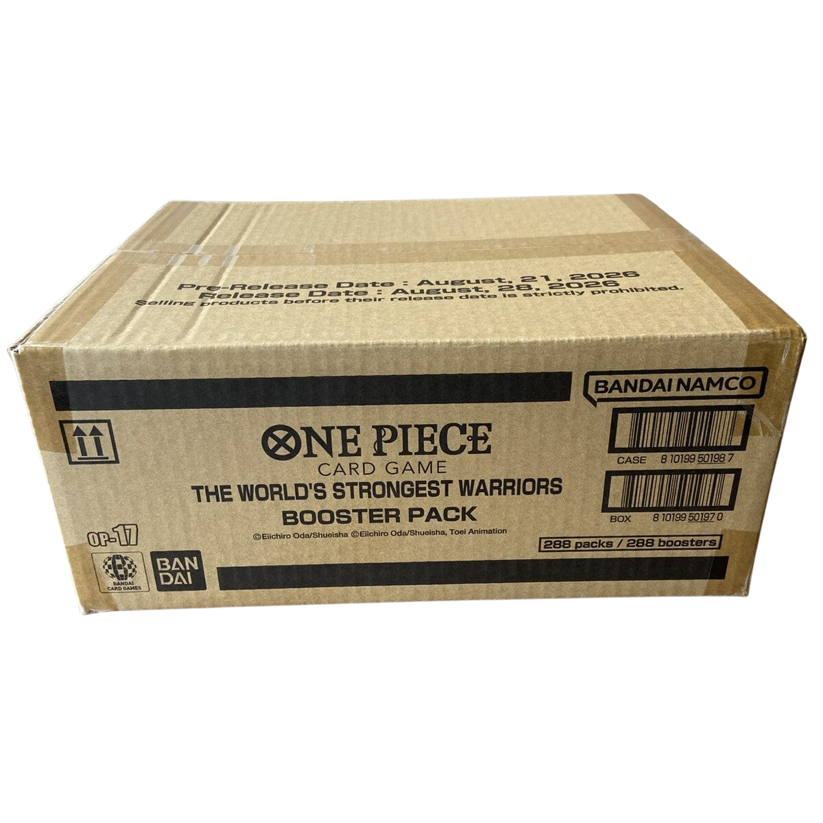 One Piece – Case – OP-17 The World's Strongest Warriors (288 buste) (ENG)