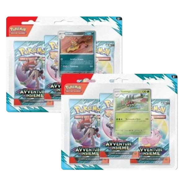 Pokémon – Blister 3 pack – Avventure Insieme (ITA)