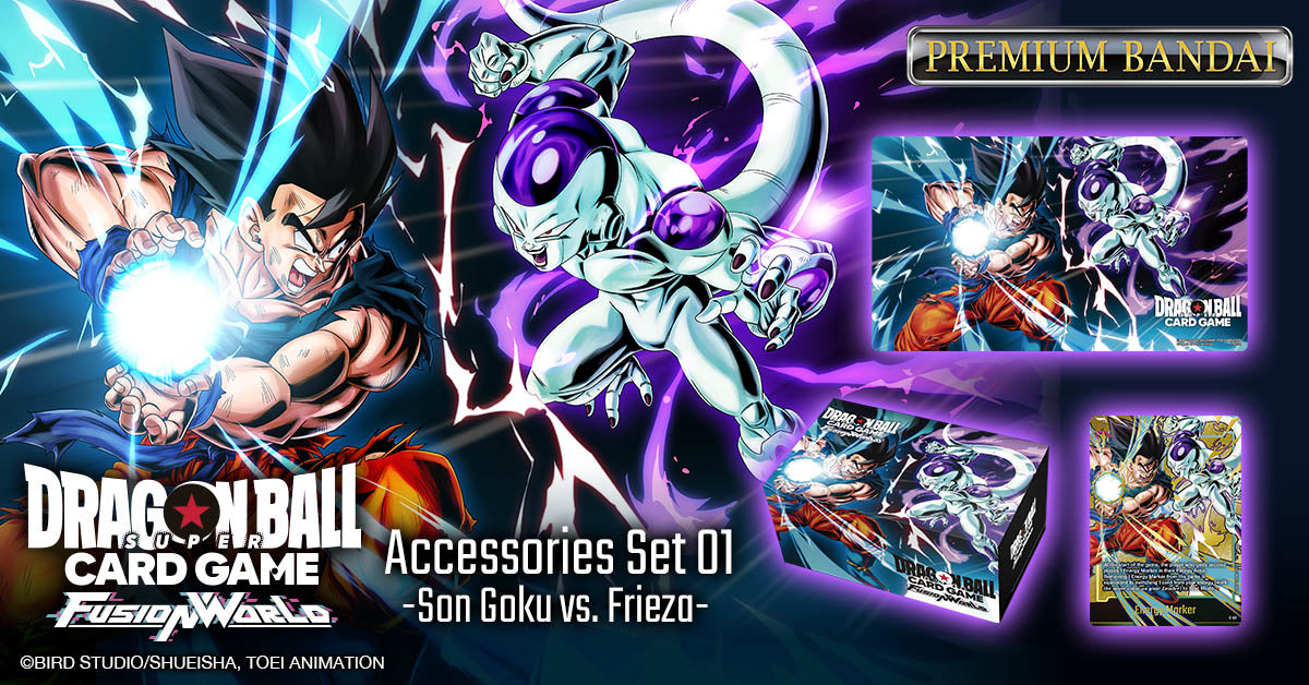 Dragon Ball Fusion World – Accessori – Fusion World Set 01 - Son Goku vs Frieza (ENG)