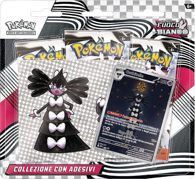 Pokémon – Collezione – con Adesivo – Fuoco Bianco 3 Pack (ITA)